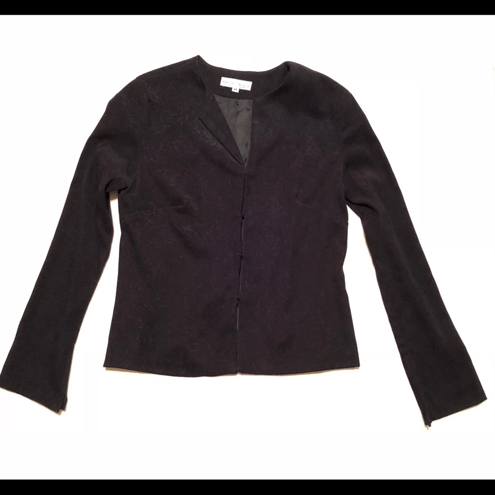 White House Black Market Jacket Floral Design
